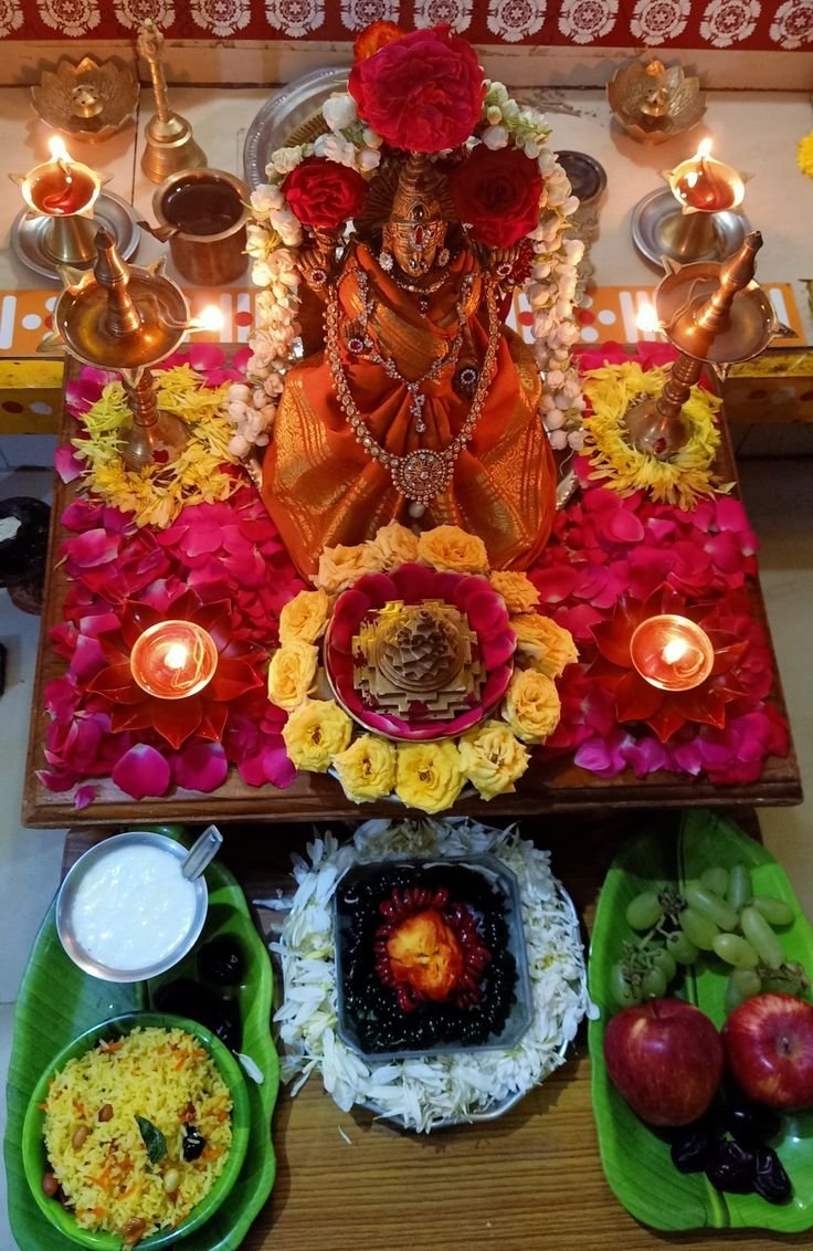 लक्ष्मी पूजन एवं प्रसाद व्यवस्था